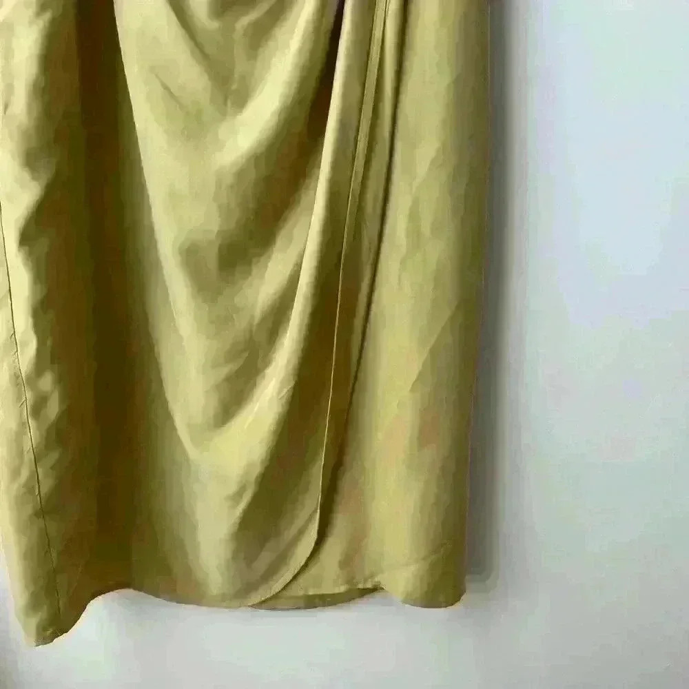 Sundance Serengeti Faux Wrap Skirt Mustard Yellow - Picture 2 of 5